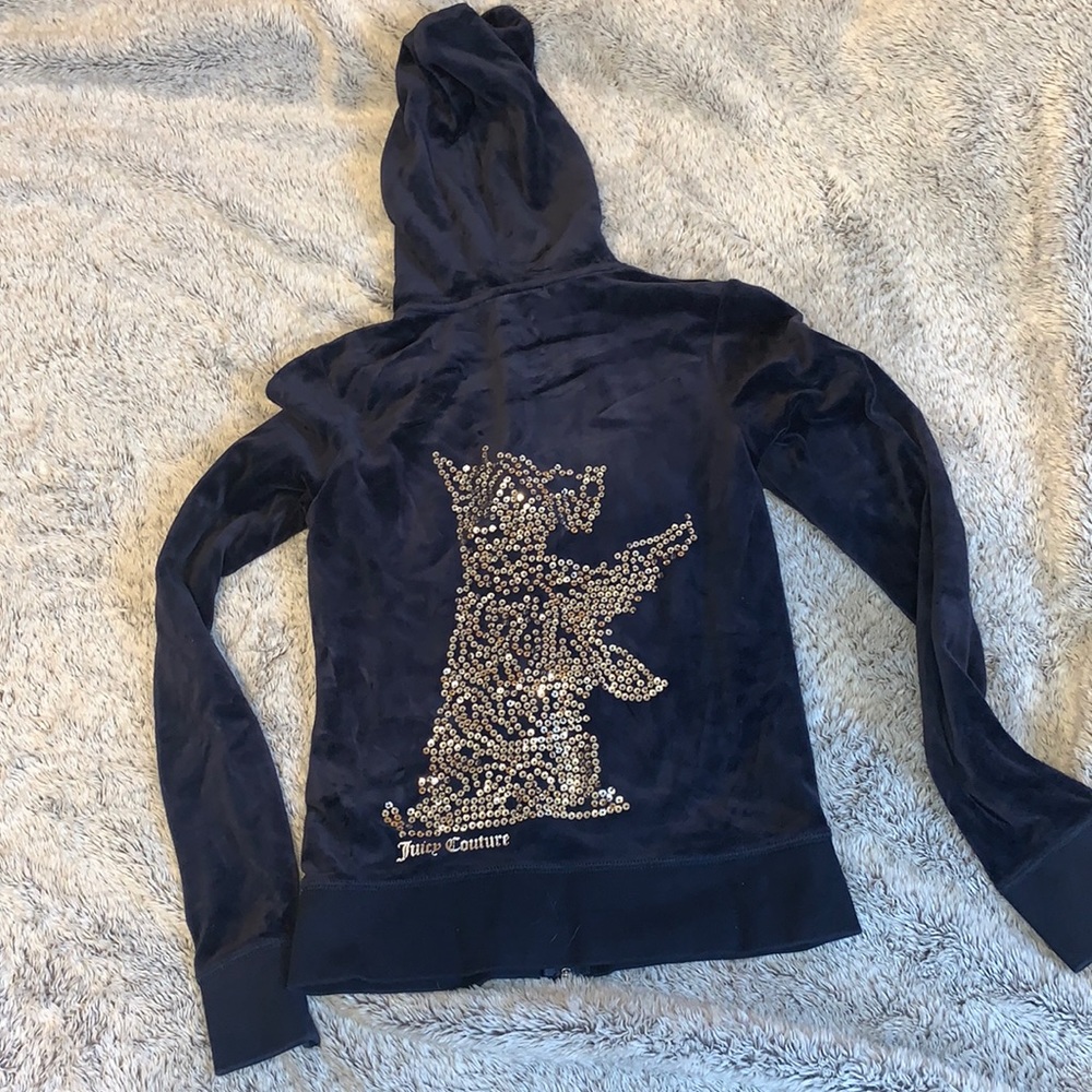 Juicy couture navy blue sweatshirt
